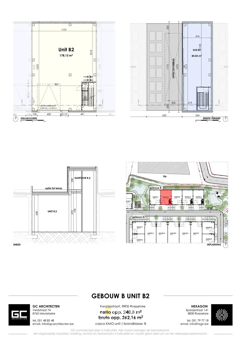 Nieuwbouw casco KMO-unit met kantoorruimte bovenop de loods en mogelijkheid tot prachtig dakterras ! foto 33