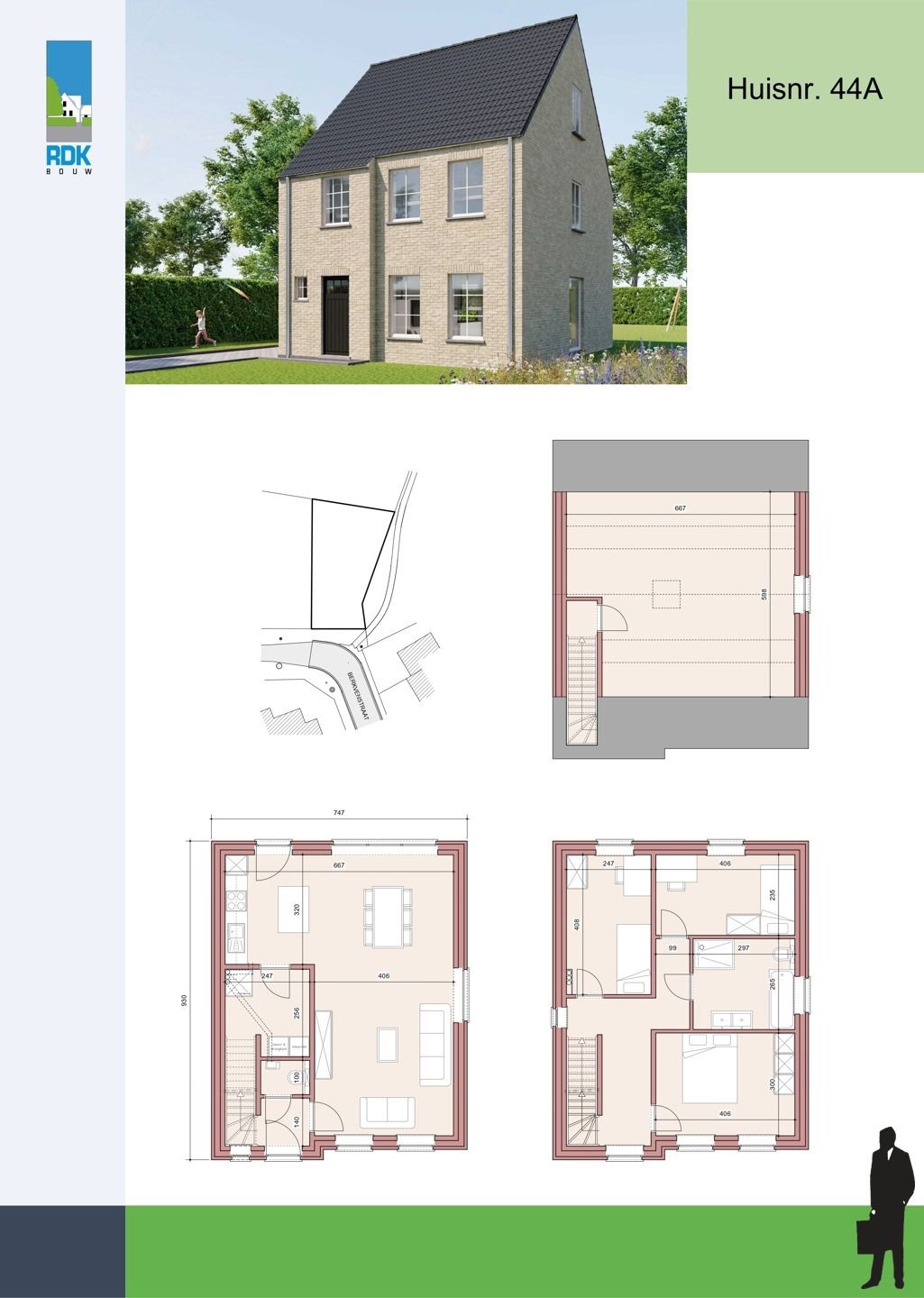 Nieuwbouwwoning met 3 slpk. op perceel van ca. 605m² foto 4