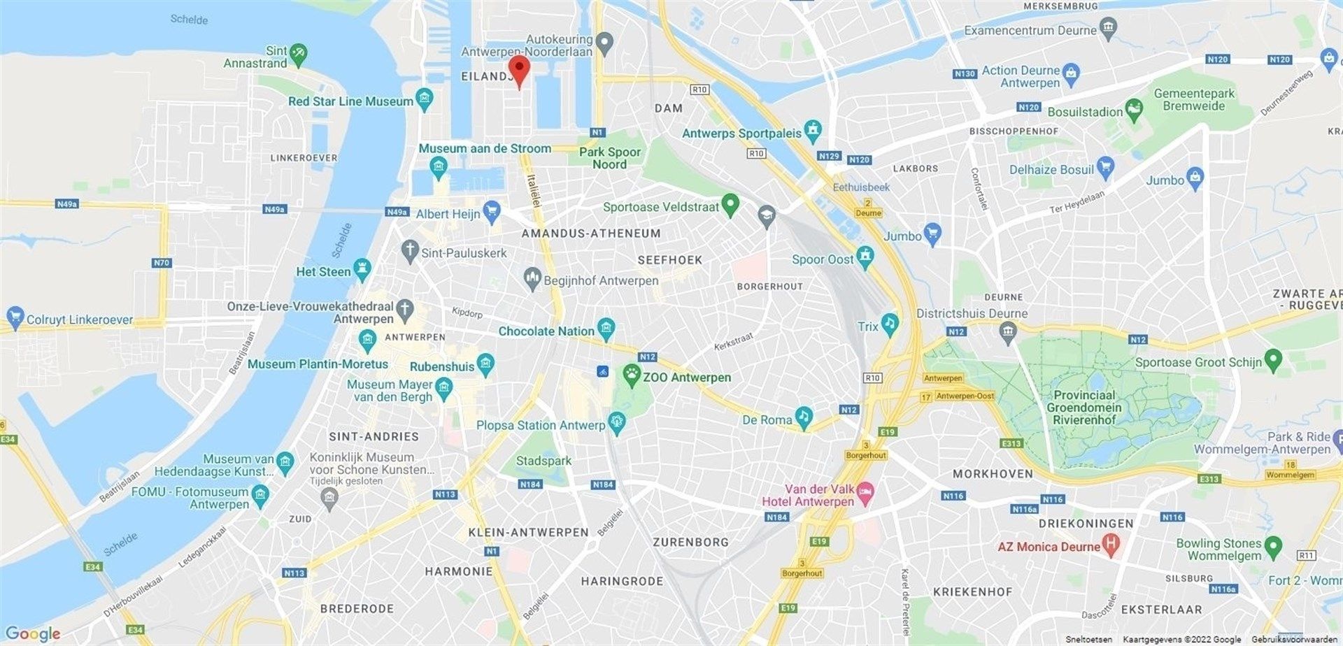 Gelijkvloers gemeubeld appartement op het Eilandje! foto 12