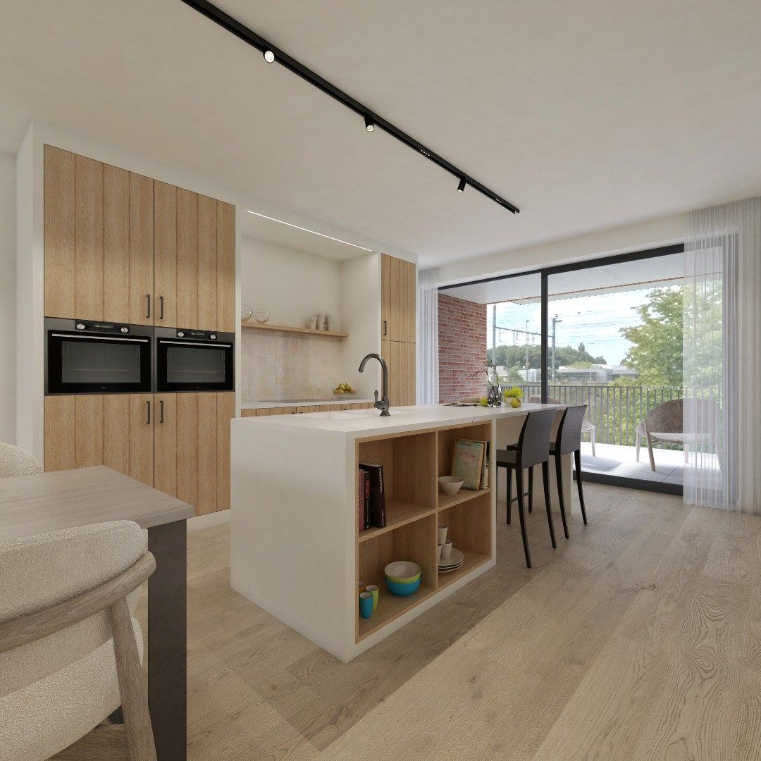 2-slaapkamersappartement met 2 terrassen in nieuwbouwproject Ernest foto {{pictureIndex}}