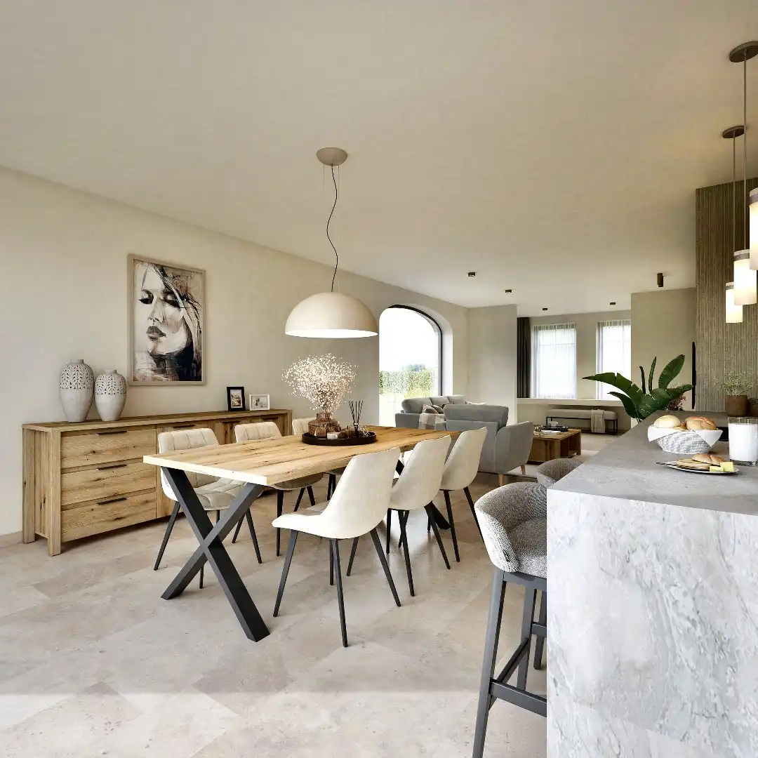 4-slpk nieuwbouwwoning in pastorale stijl te Stekene foto 4