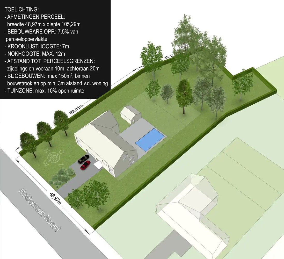 Bouwgrond (5.003 m²) voor een open bebouwing in Kapellen! foto 3