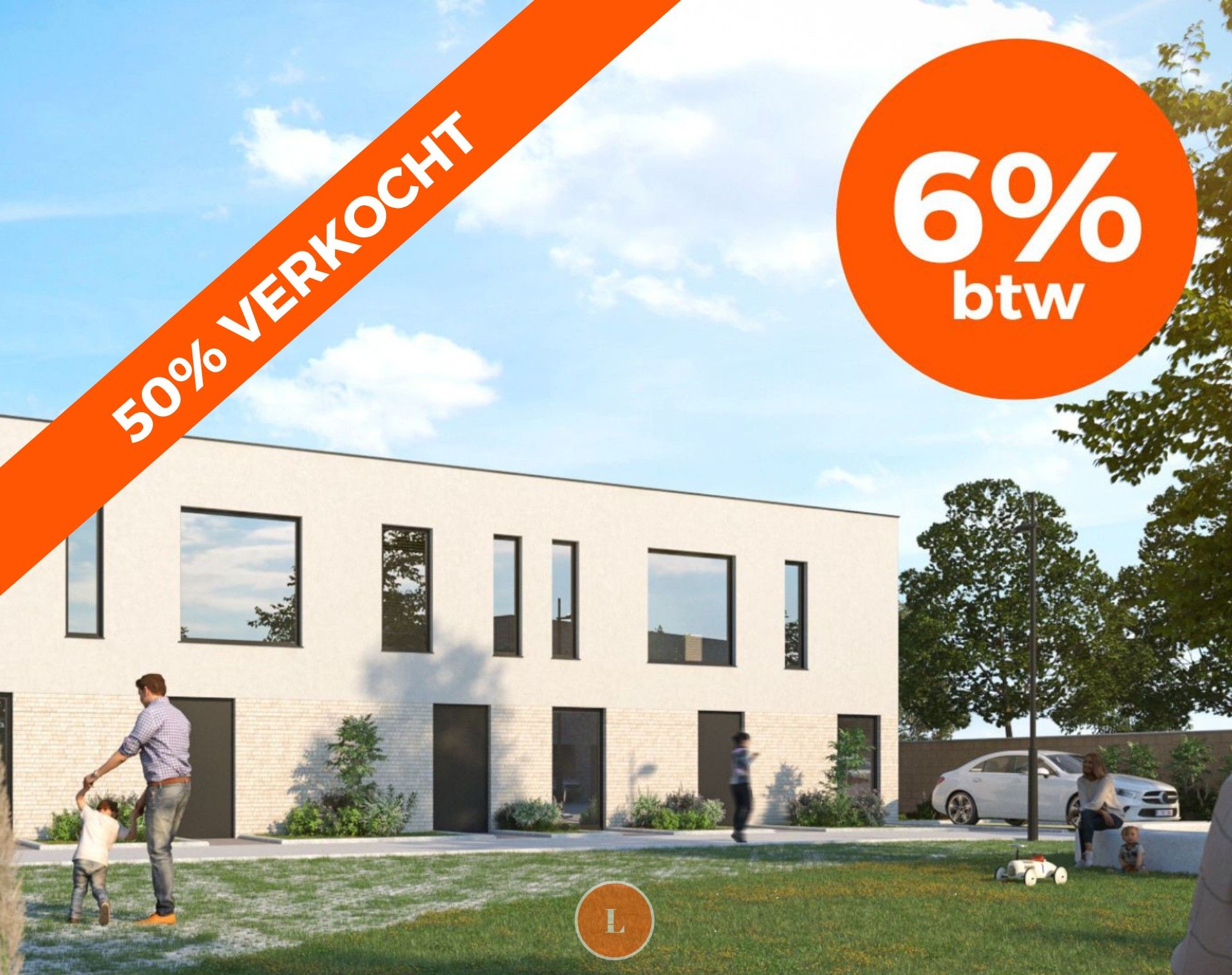 Moderne halfopen nieuwbouwwoning met autostaanplaats – instapklaar & energiezuinig! foto {{pictureIndex}}