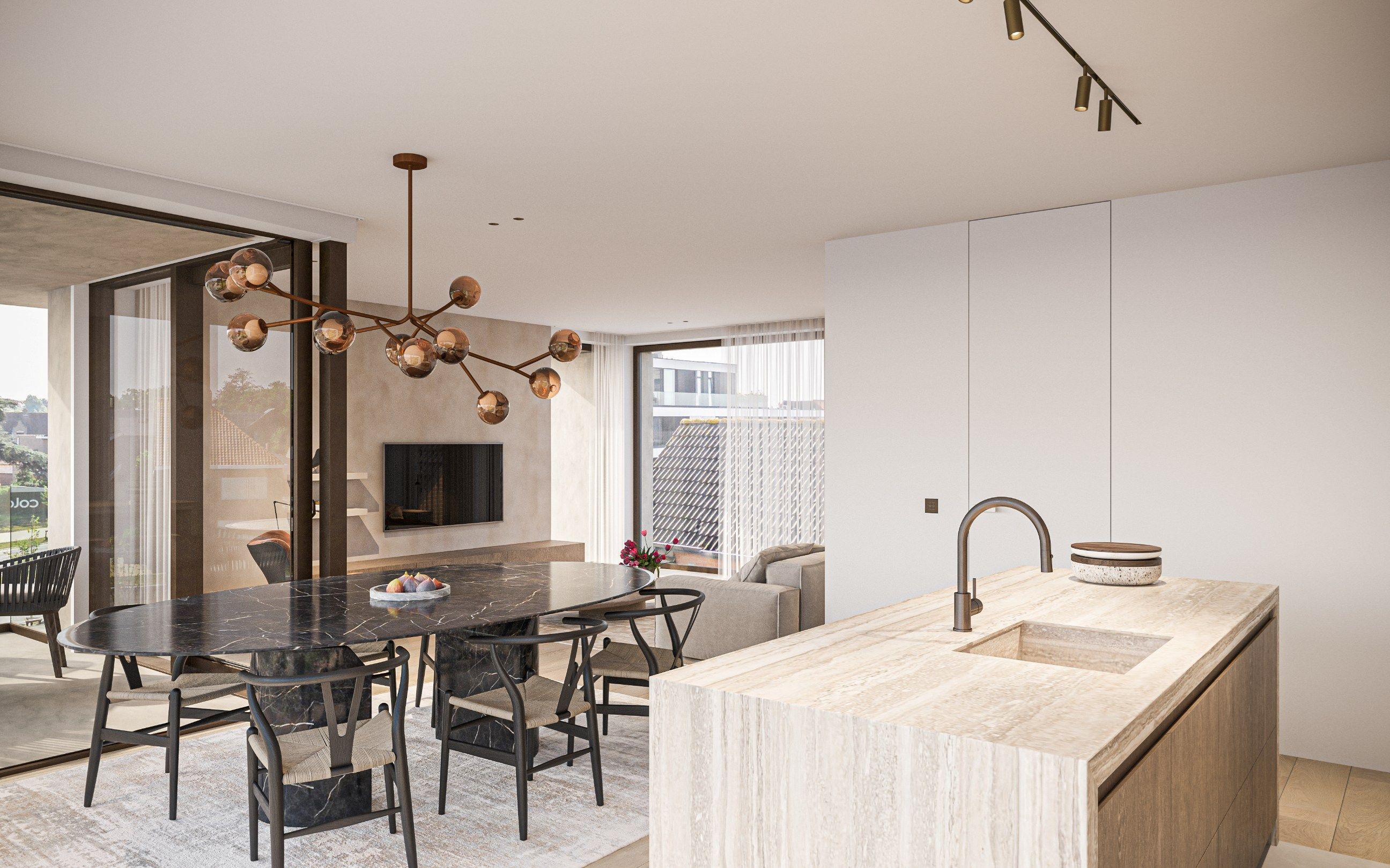 Res. Westlane: 2 slaapkamer appartement met terras te Knokke foto 7