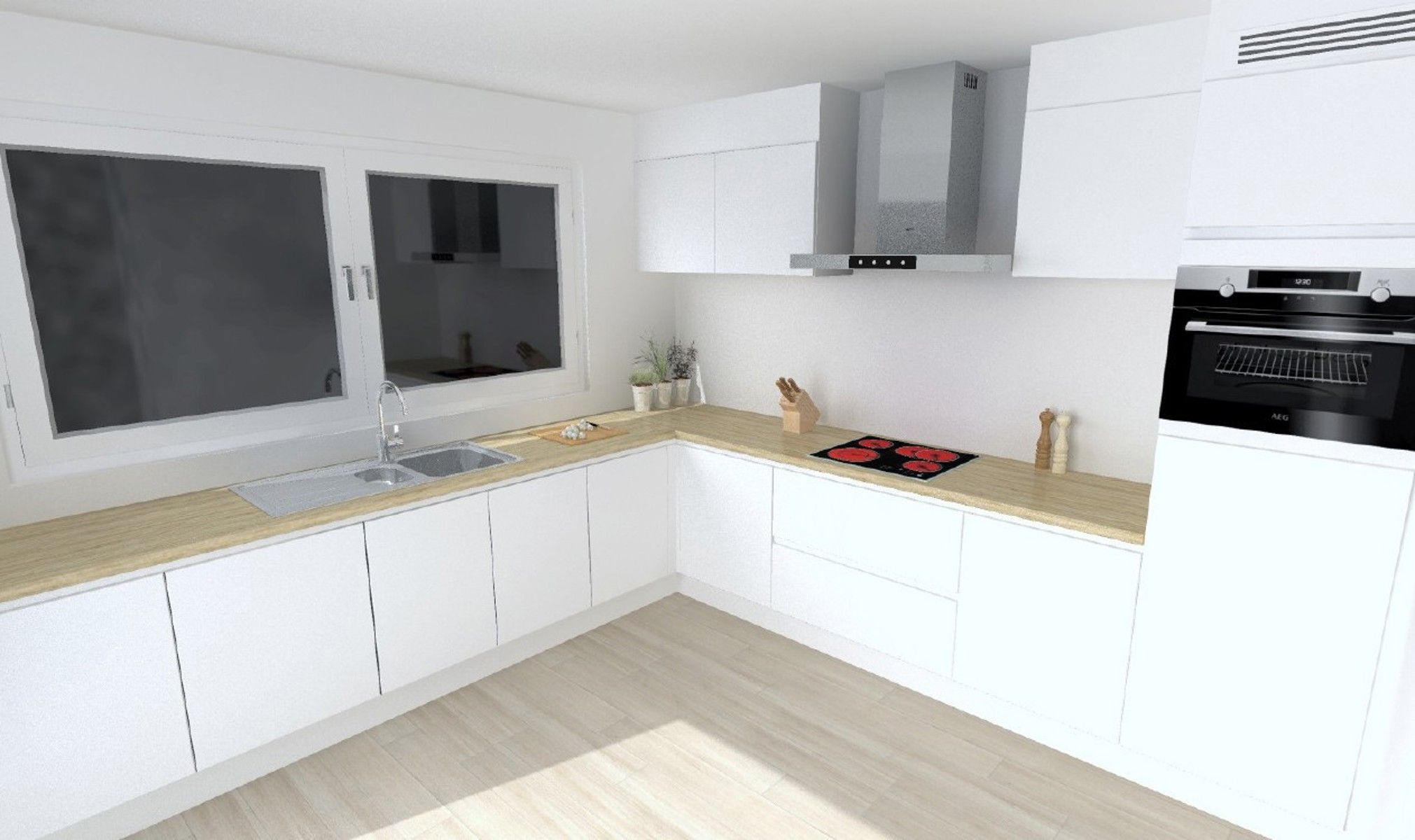 Appartement 1e verdieping met 2 slaapkamers en terras foto 2