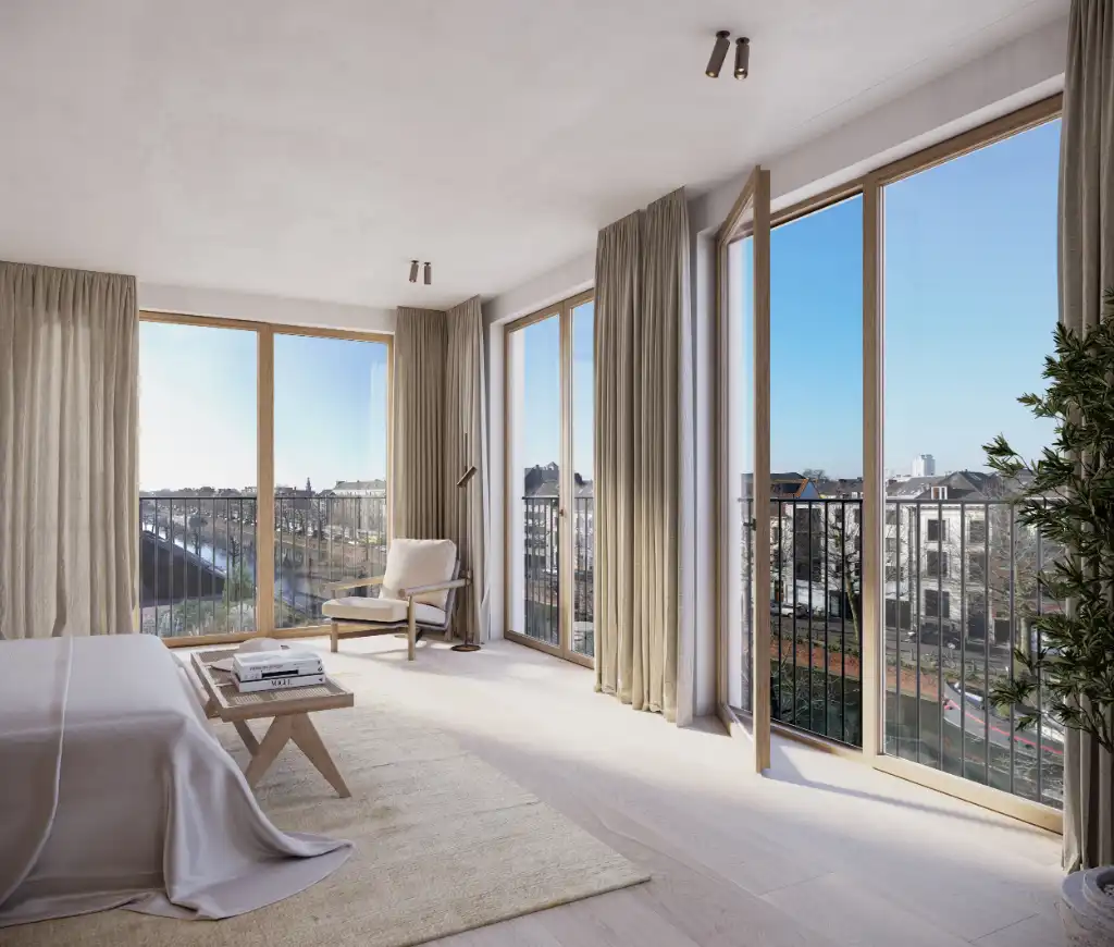 Exclusieve penthouse op een absolute toplocatie met weids zicht over water. foto {{pictureIndex}}