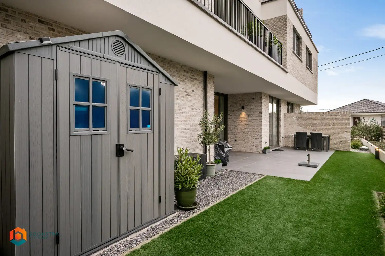 Ruim, energiezuinig gelijkvloers appartement met 2 slaapkamers en tuin foto 24