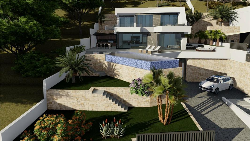 NIEUWBOUW LUXE VILLA MET SPECTACULAIR UITZICHT IN CALPE foto 9