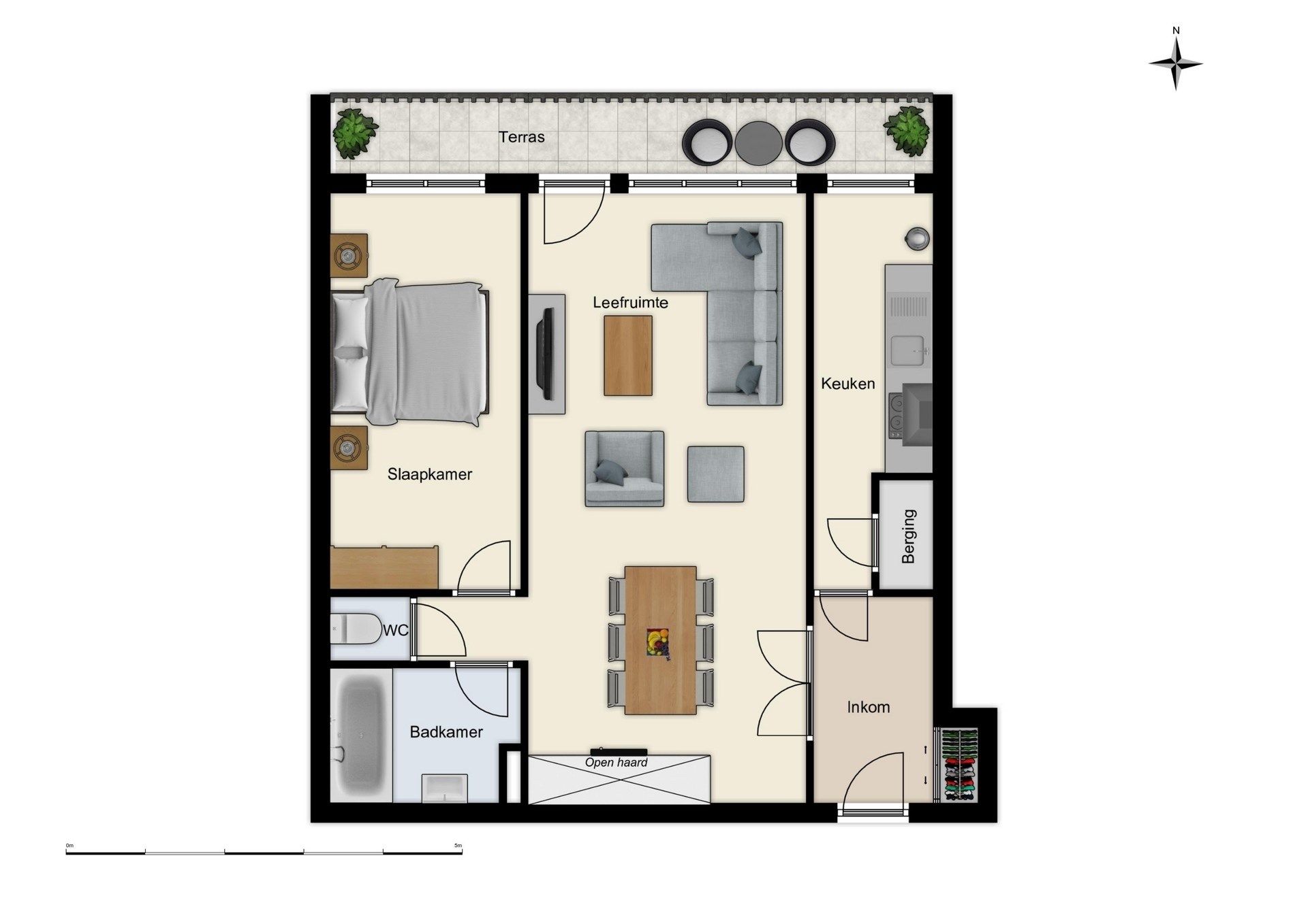 Gunstig gelegen 1 slaapkamer appartement in Sint-Niklaas (68m²) foto 16