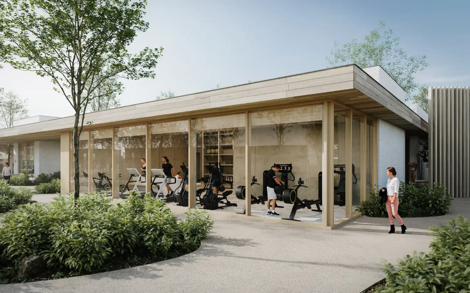 Nieuwbouwproject met vakantiewoningen en appartementen in een groene omgeving. foto 14