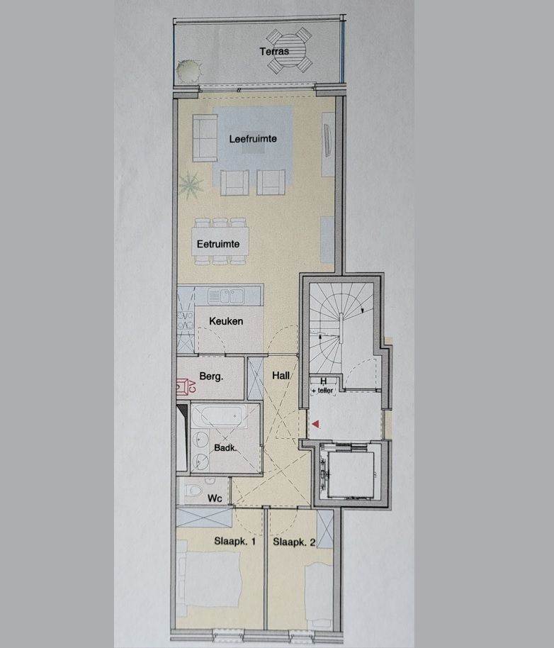 --- NIEUW --- Rustig gelegen 2-slaapkamerappartement met groot zonnegericht terras en autostaanplaats! foto 15