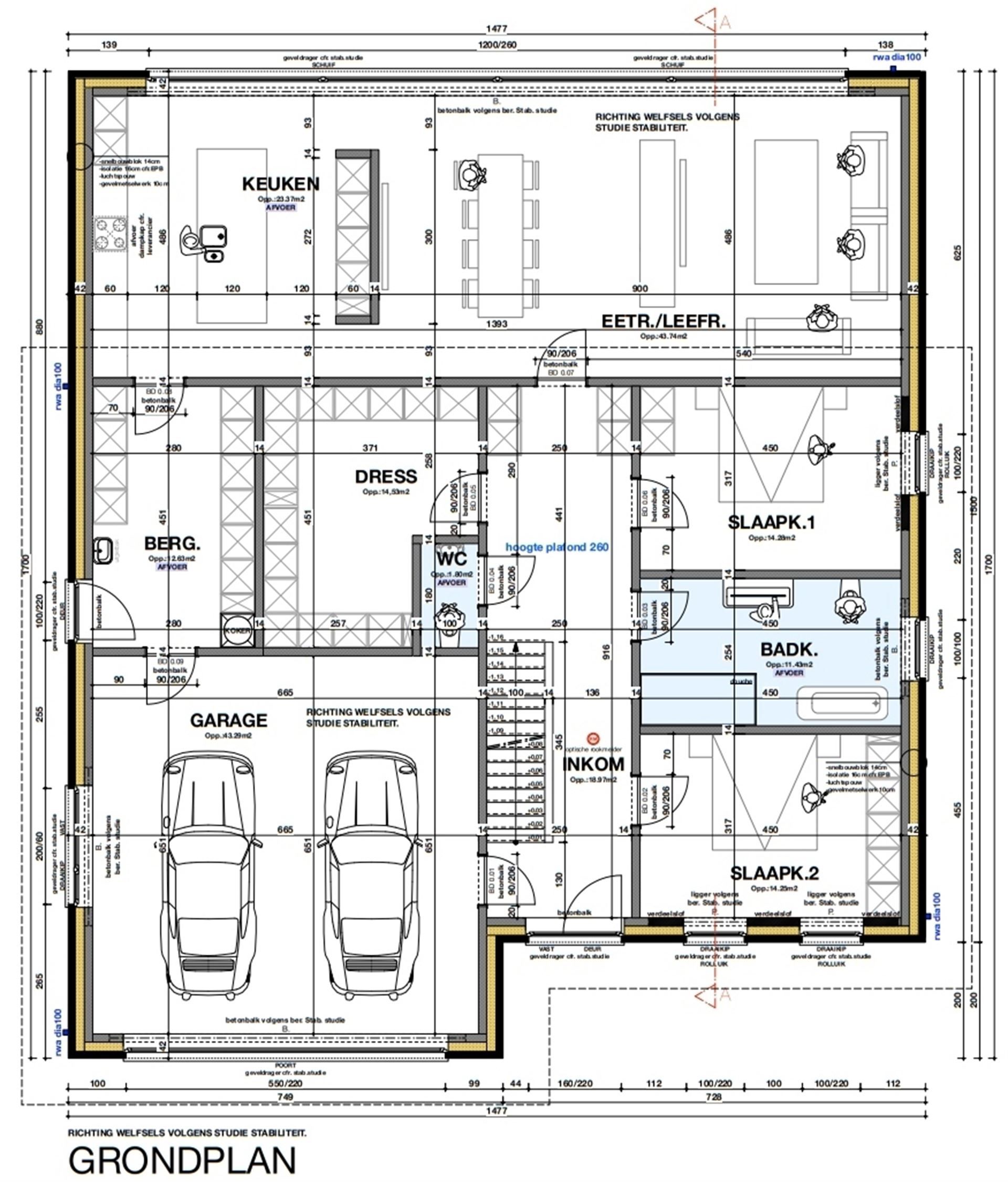 Open bebouwing met gegoten kelder foto 10