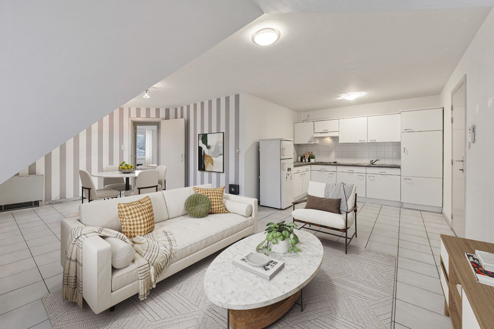 Uitstekend gelegen BETAALBAAR appartement te Lummen MET GARAGE foto 2