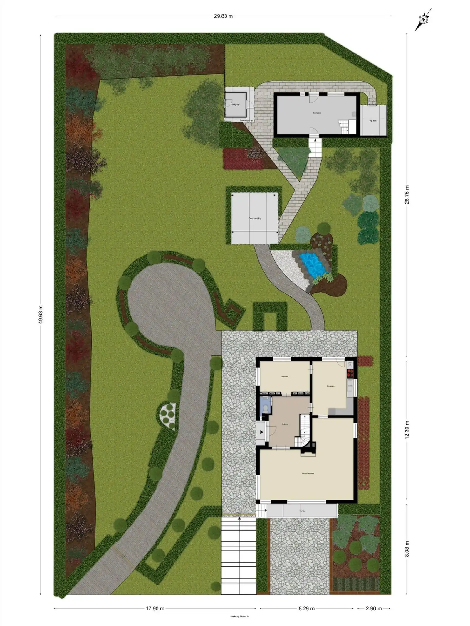 Zeer ruime villa (340m²) op een terrein van 7a38ca foto 38