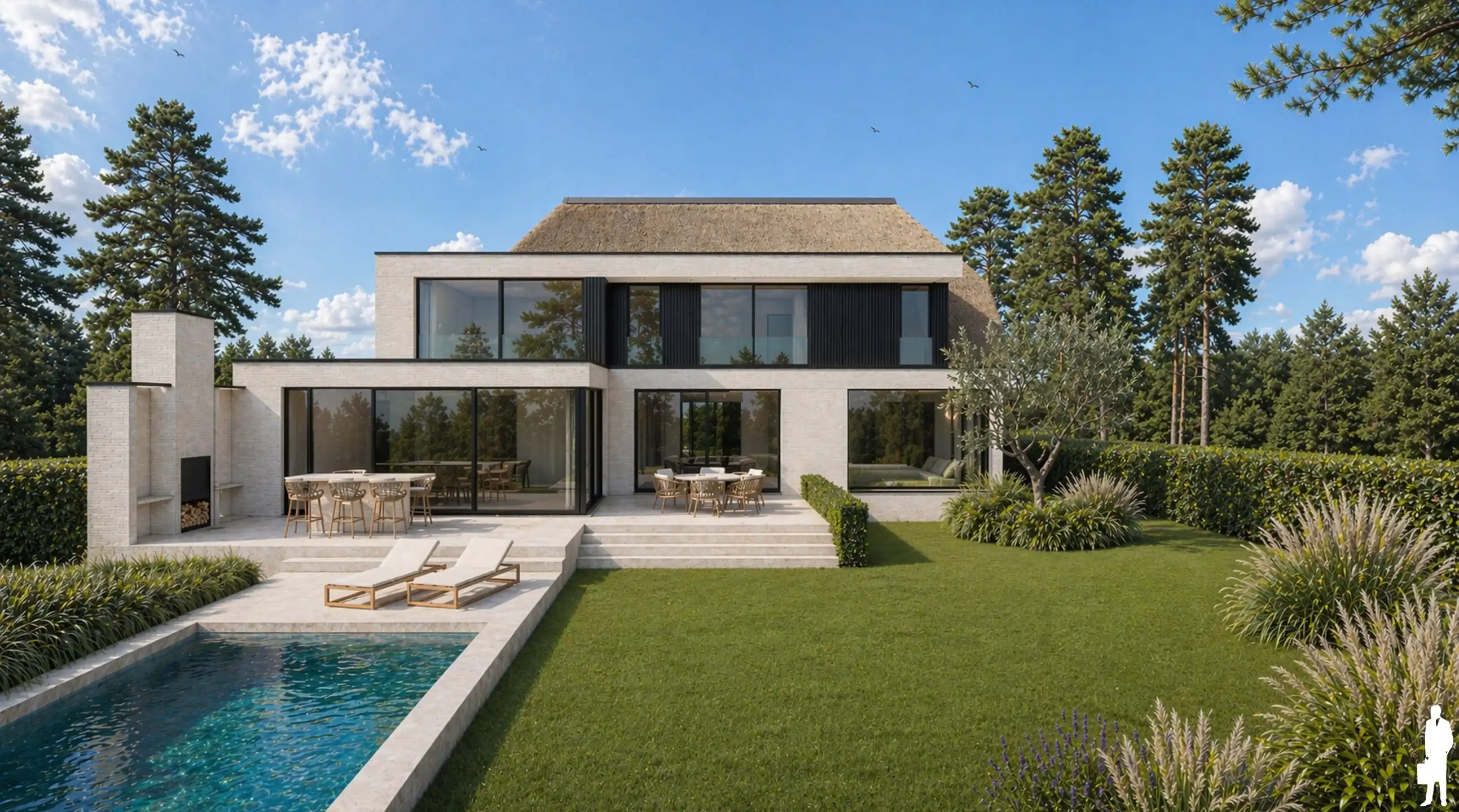 Exclusieve rietgedekte villa op een perceel van ca. 2.222 m² foto {{pictureIndex}}