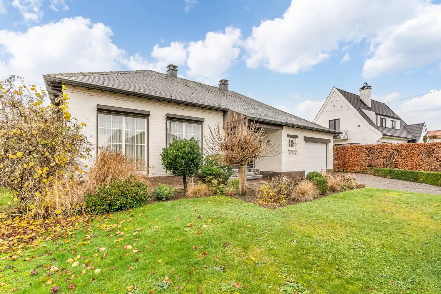 Hoofdfoto van de publicatie: Gelijkvloerse woning met 3 slaapkamers, garage en westgerichte tuin in Tongeren-Borgloon