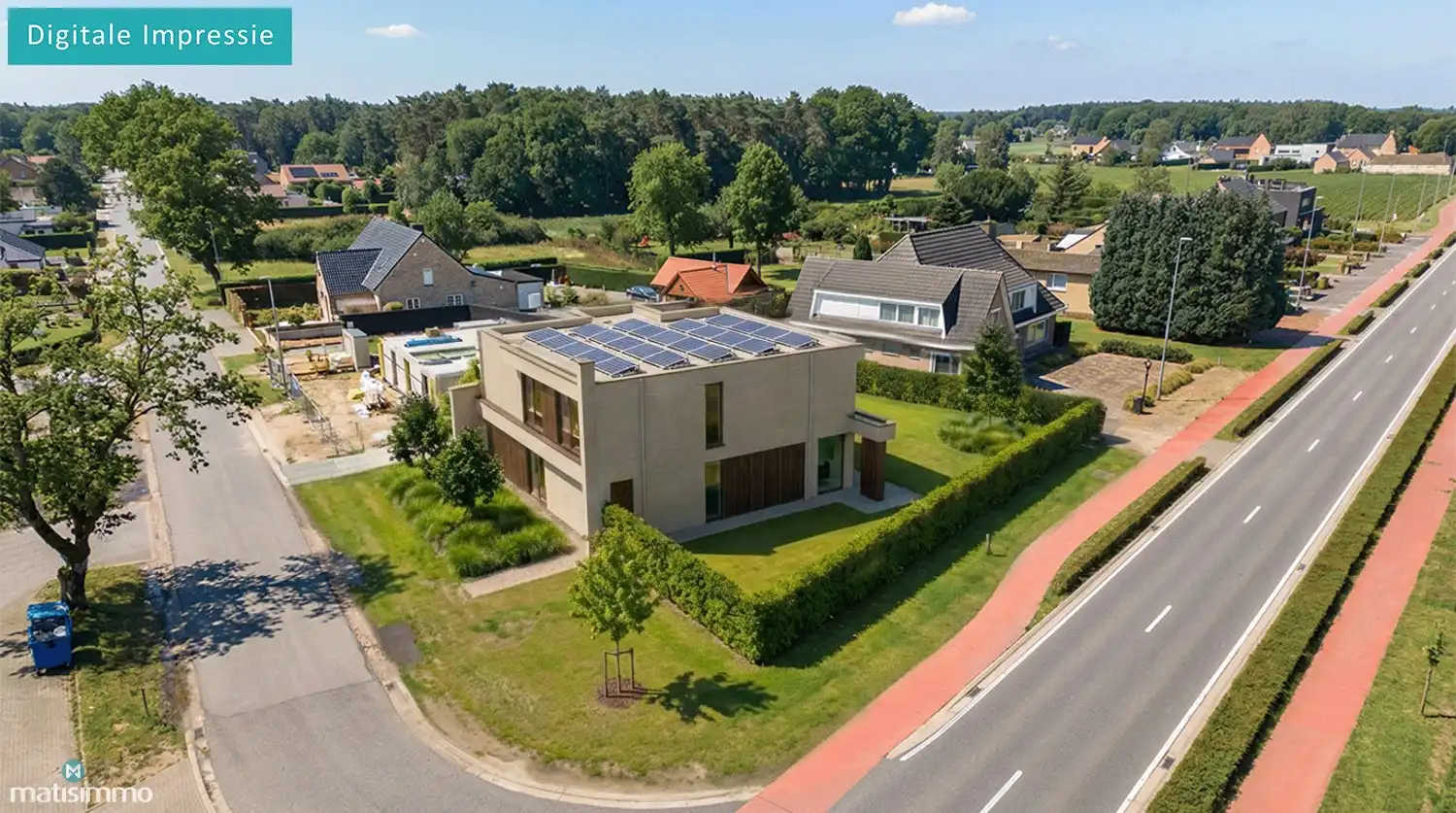 BOUWGROND OP HOEKPERCEEL VOOR OPEN BEBOUWING IN NIEL-BIJ-AS foto {{pictureIndex}}