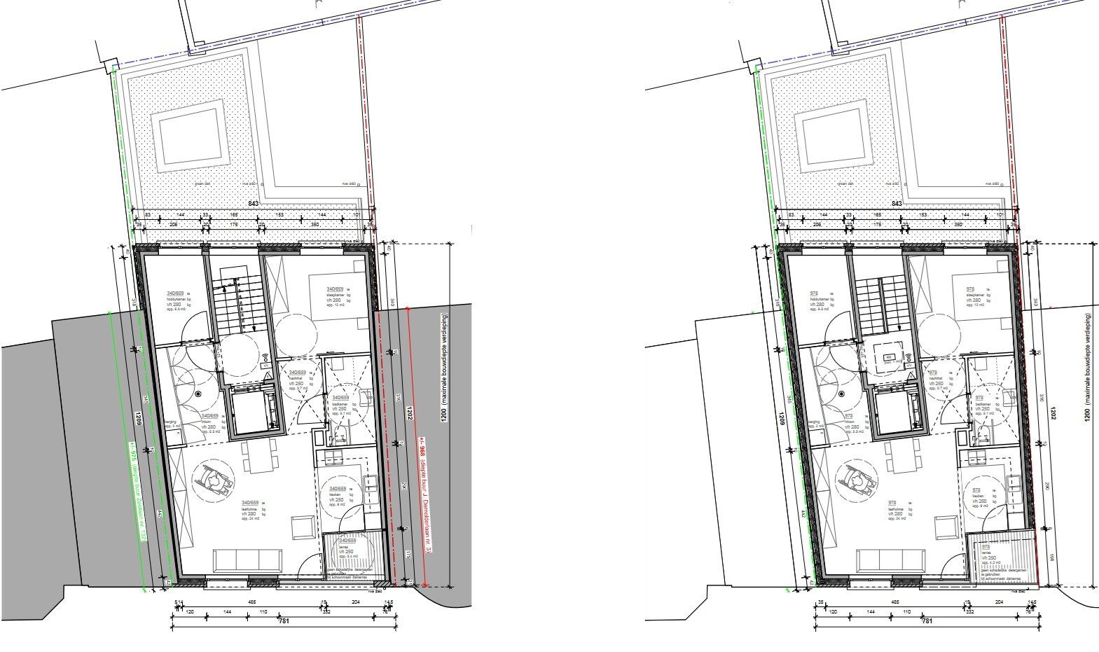 Gebouw met  4 appartementen in casco verder af te werken, vlakbij Zeelaan  foto 7