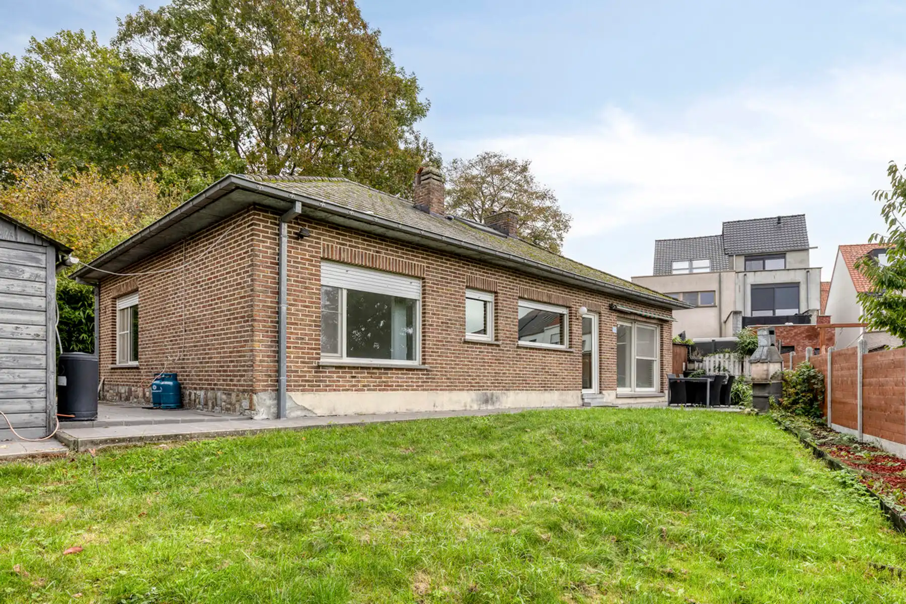 Open bebouwing 3 slpks met groen zicht in centrum Liedekerke foto 25