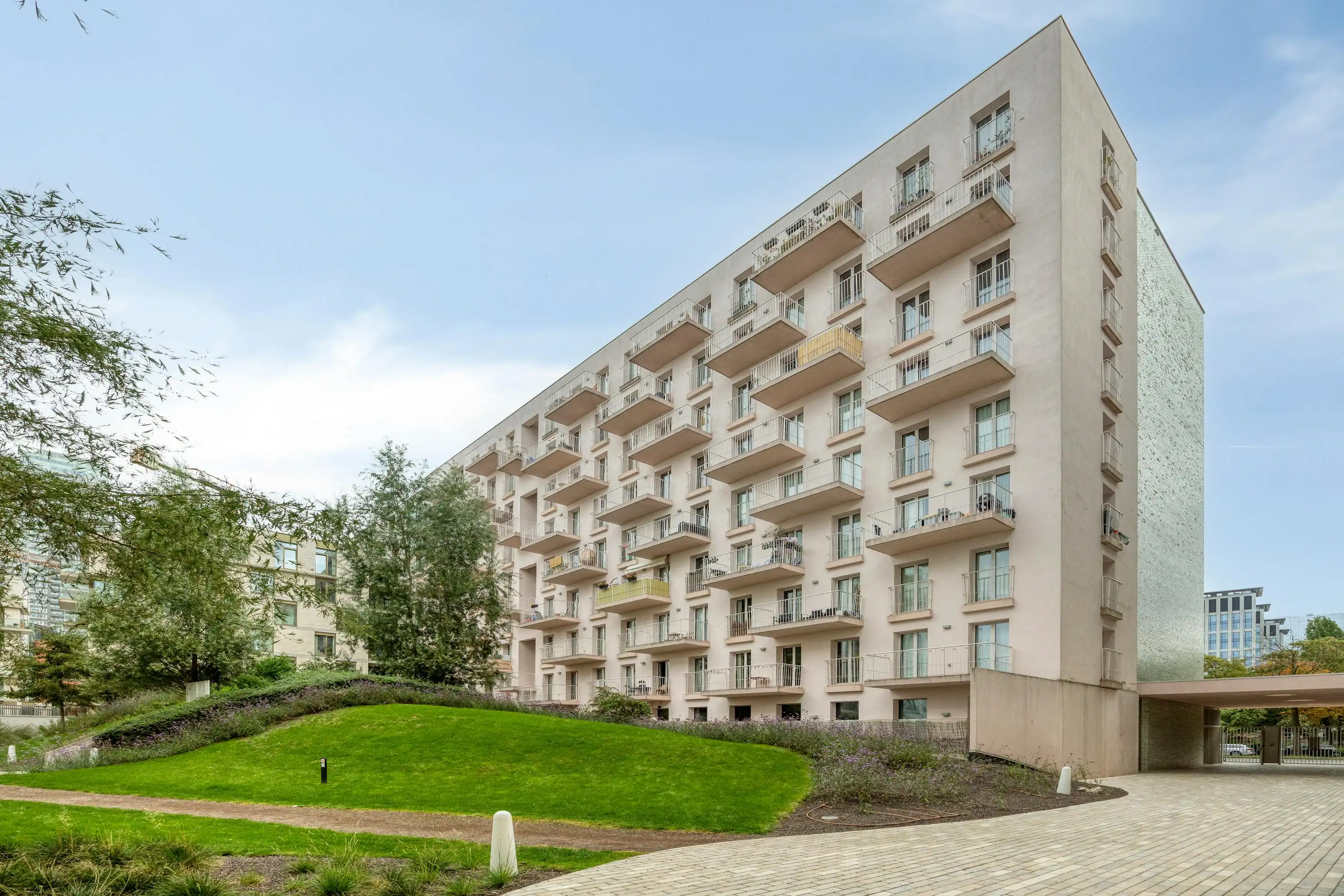Penthouse Studio met zicht op Tour & Taxis Te koop  foto 31