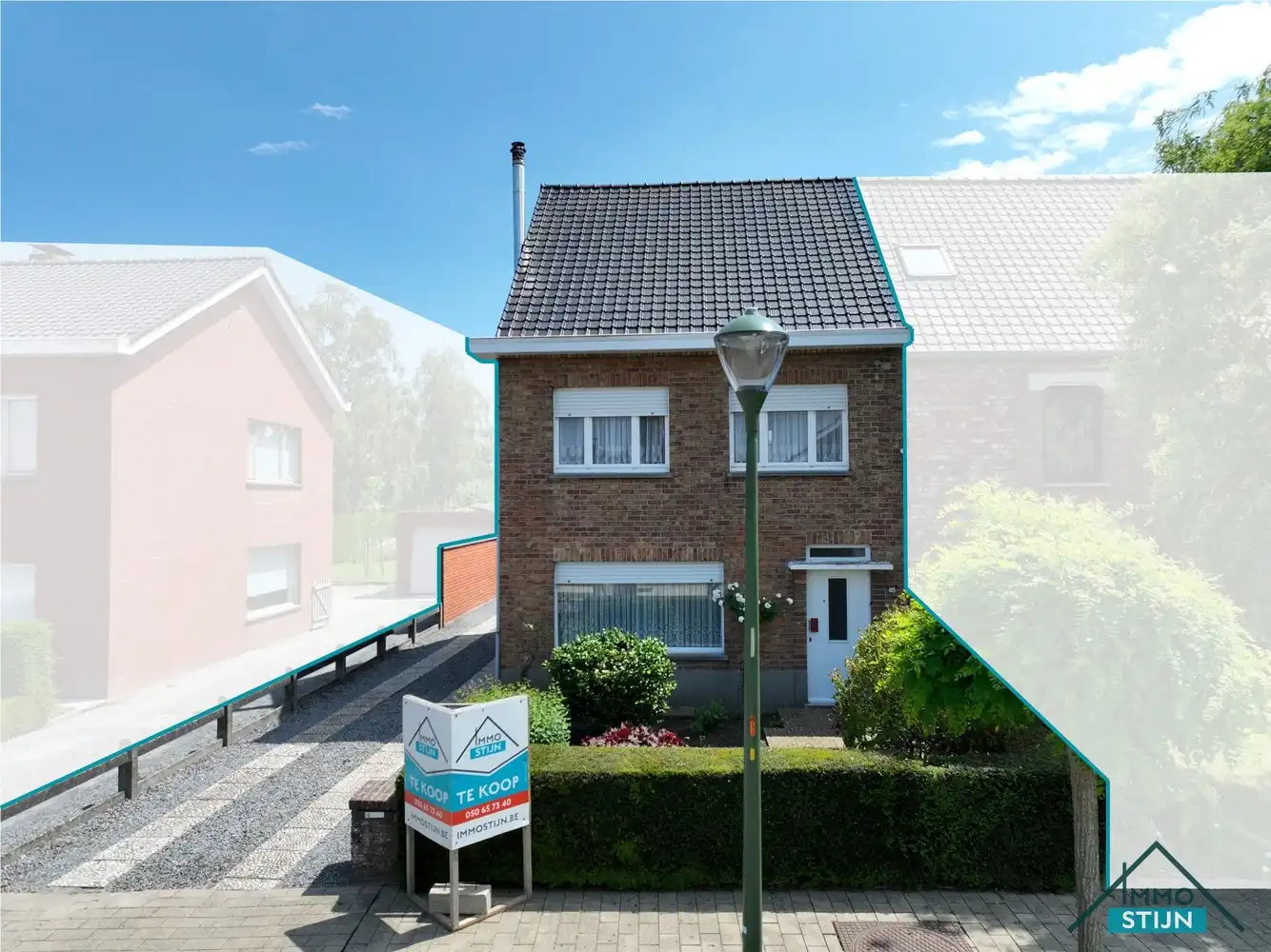Hoofdfoto van de publicatie: Woning met atelier nabij het centrum van Veldegem