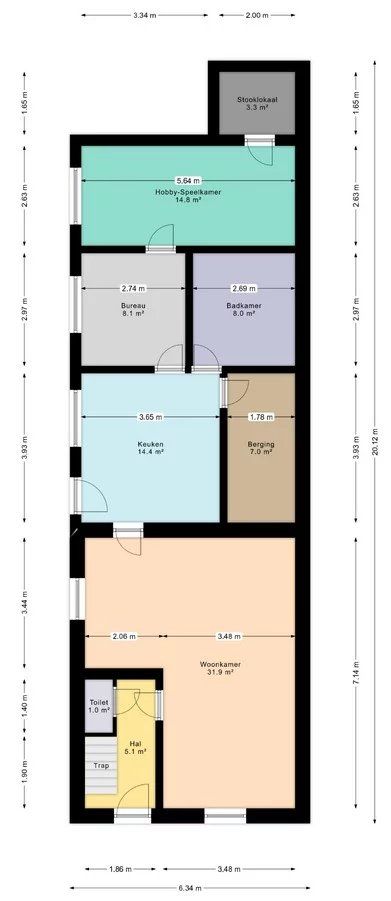 Gezellige, ruime te renoveren woning op een groot perceel. foto 3