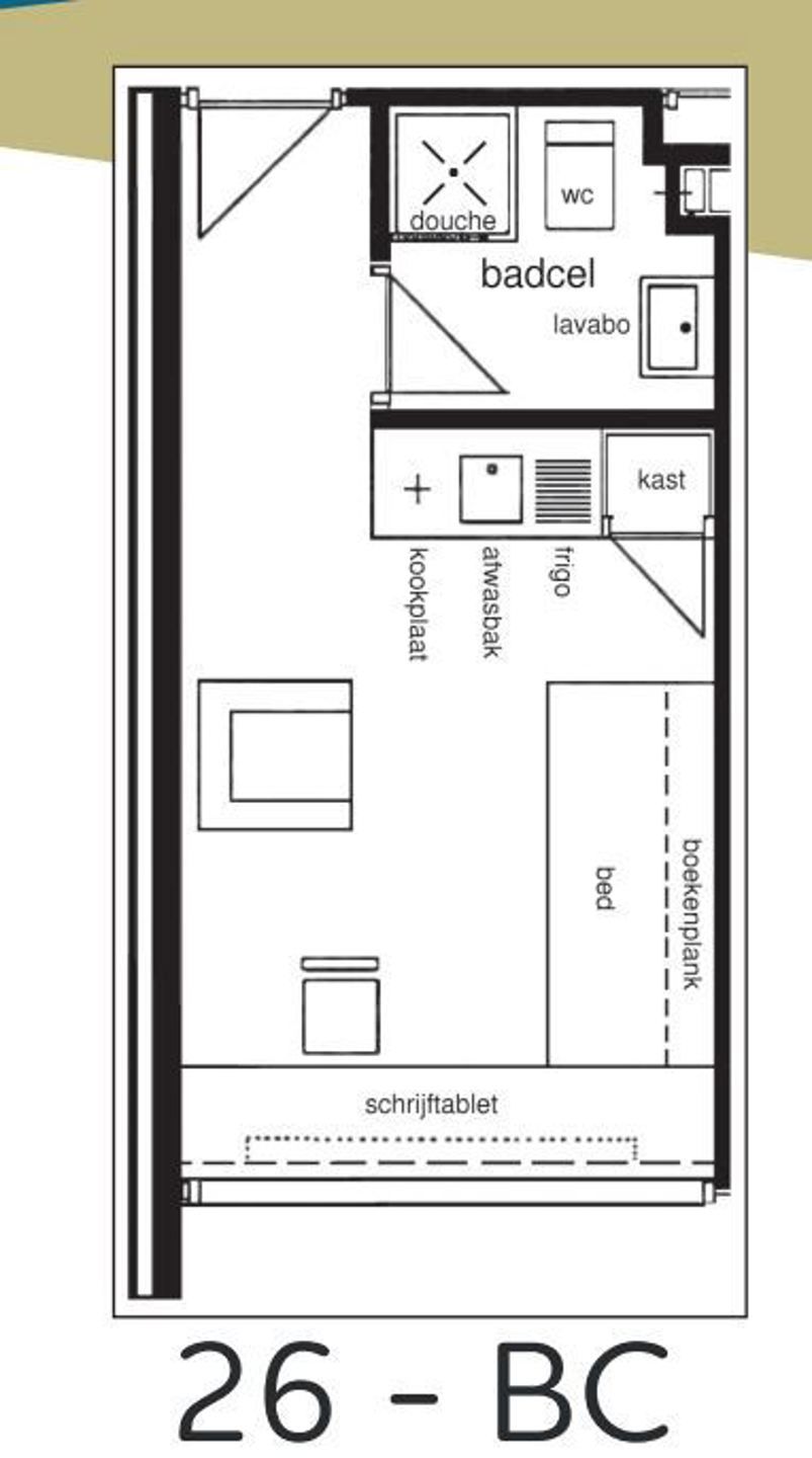 Studentenkamer dichtbij verschillende faculteiten foto 3