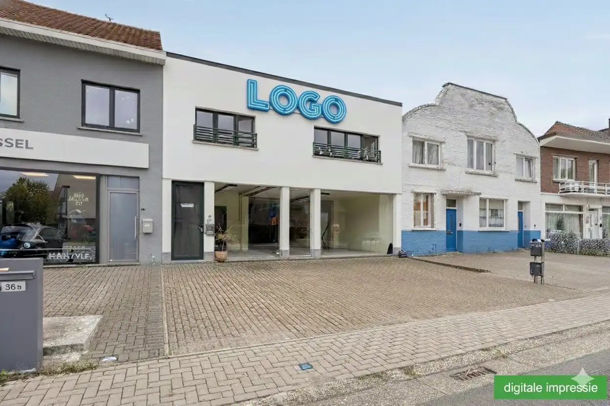 HANDELSPAND MET WOONST TE HOESELT NABIJ CENTRUM EN E313. foto {{pictureIndex}}