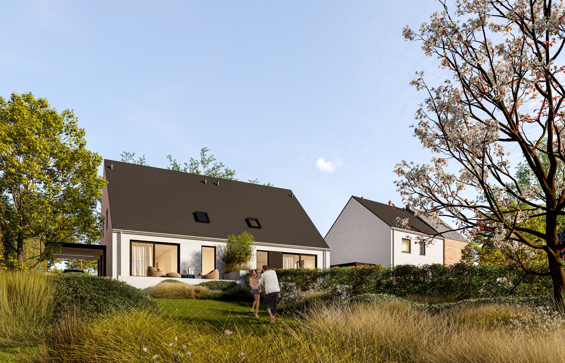 Halfopen nieuwbouwoning met garage en tuin foto 4