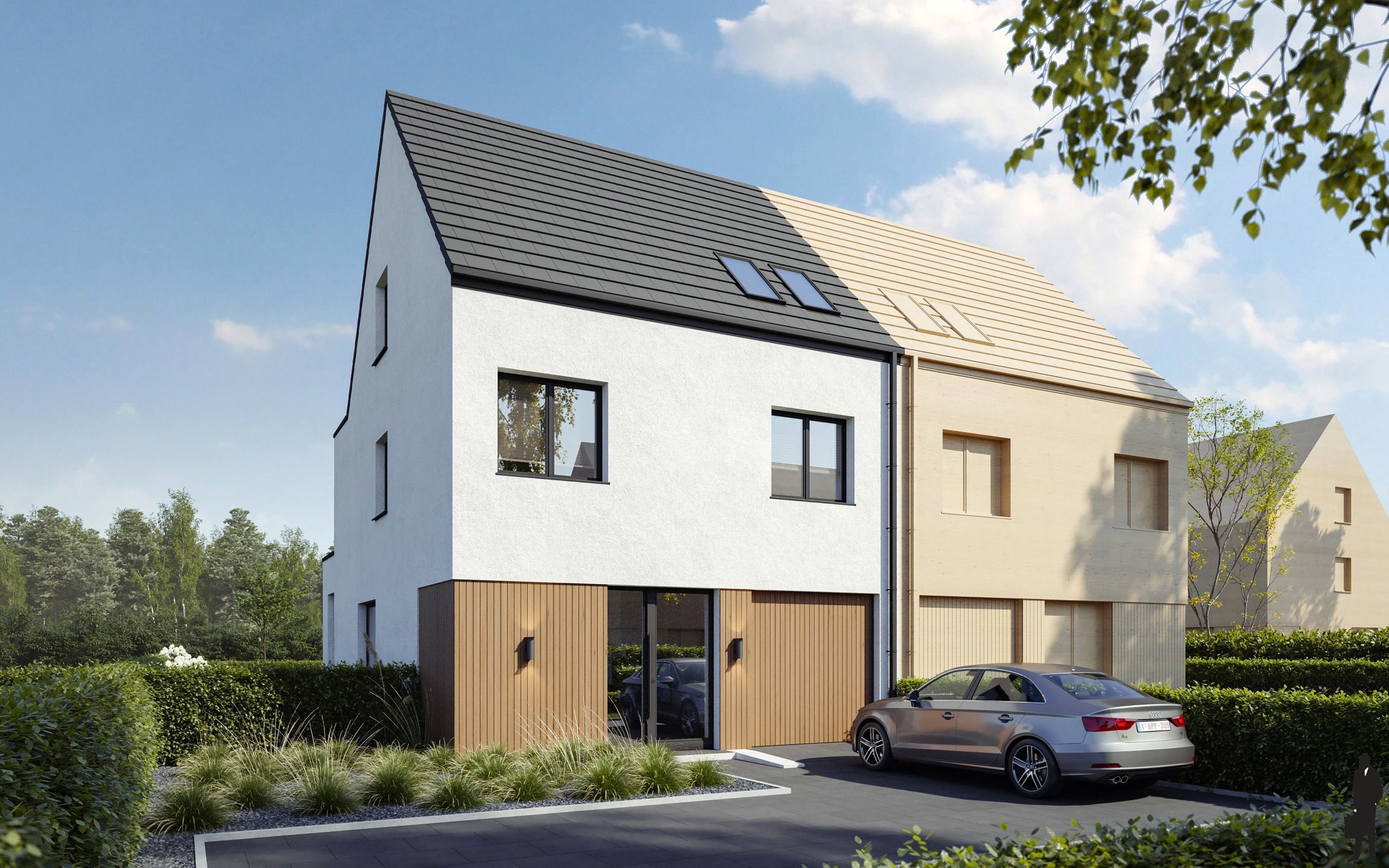 Halfopen nieuwbouwwoning nabij centrum Oostmalle foto {{pictureIndex}}