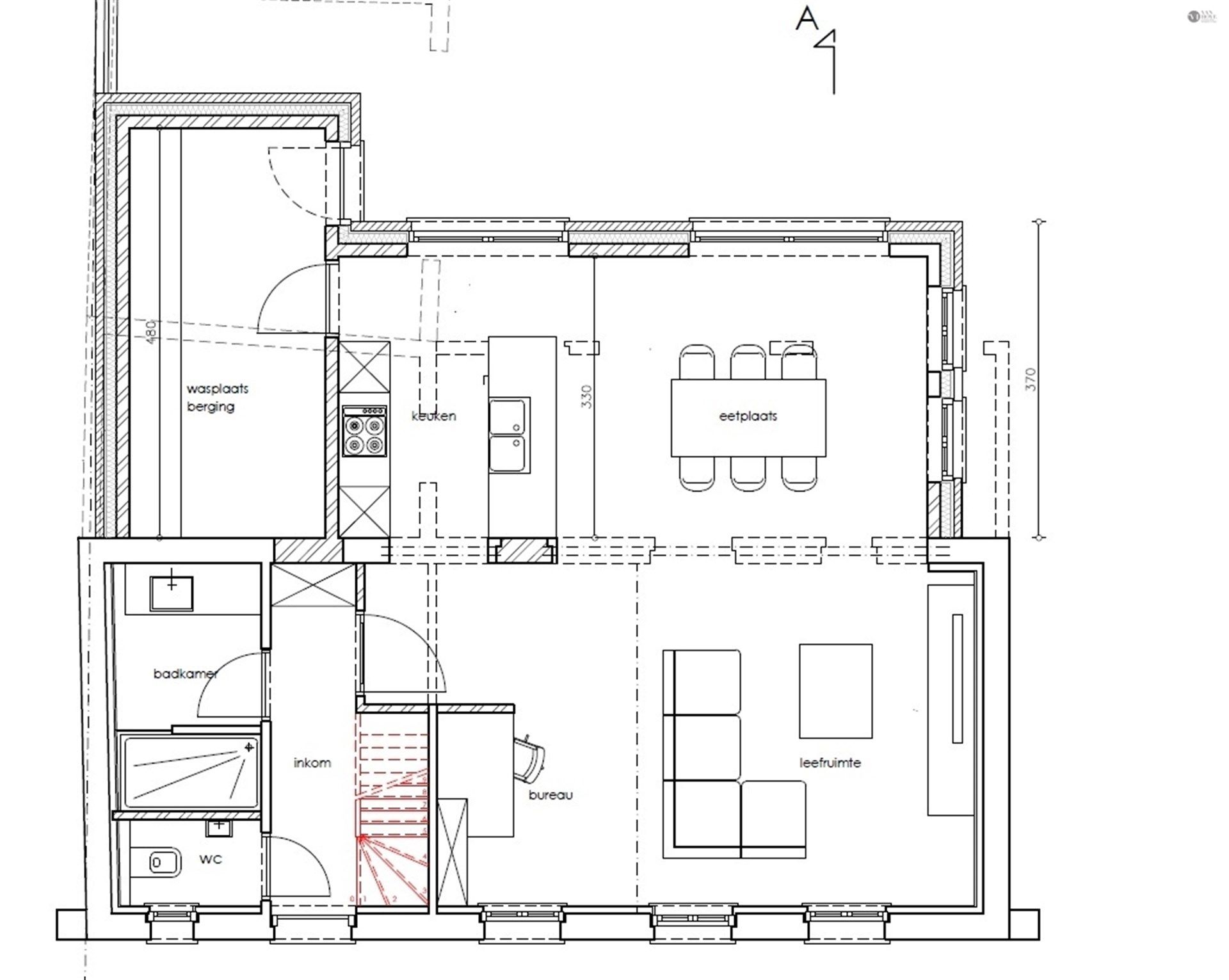 Bouwgrond open bebouwing met bouwvergunning - op grond van 480m² foto 4