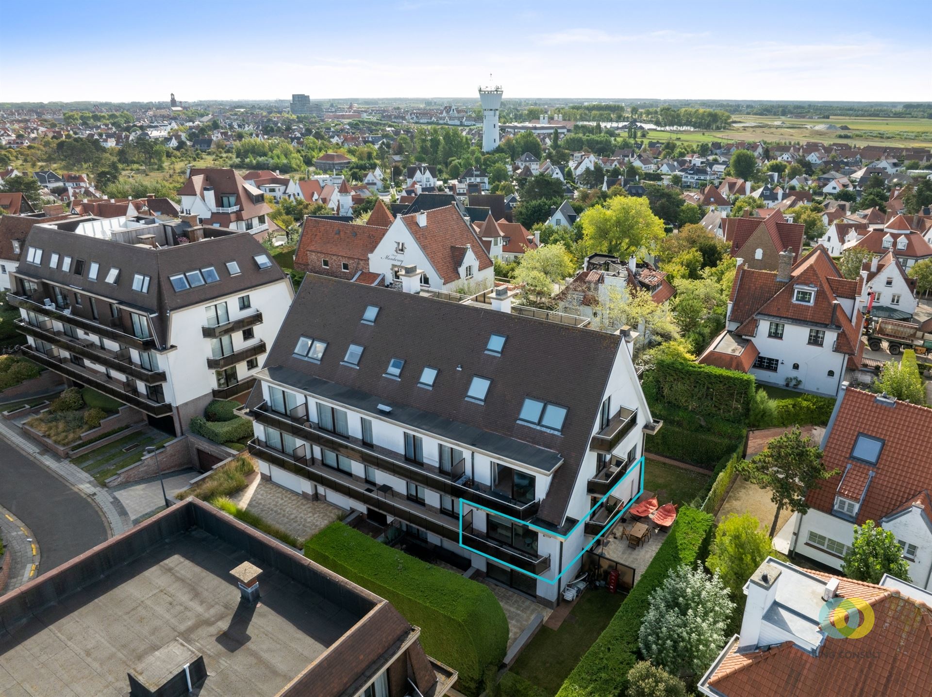 appartement met subtiel zeezicht en 3 terrassen foto 3
