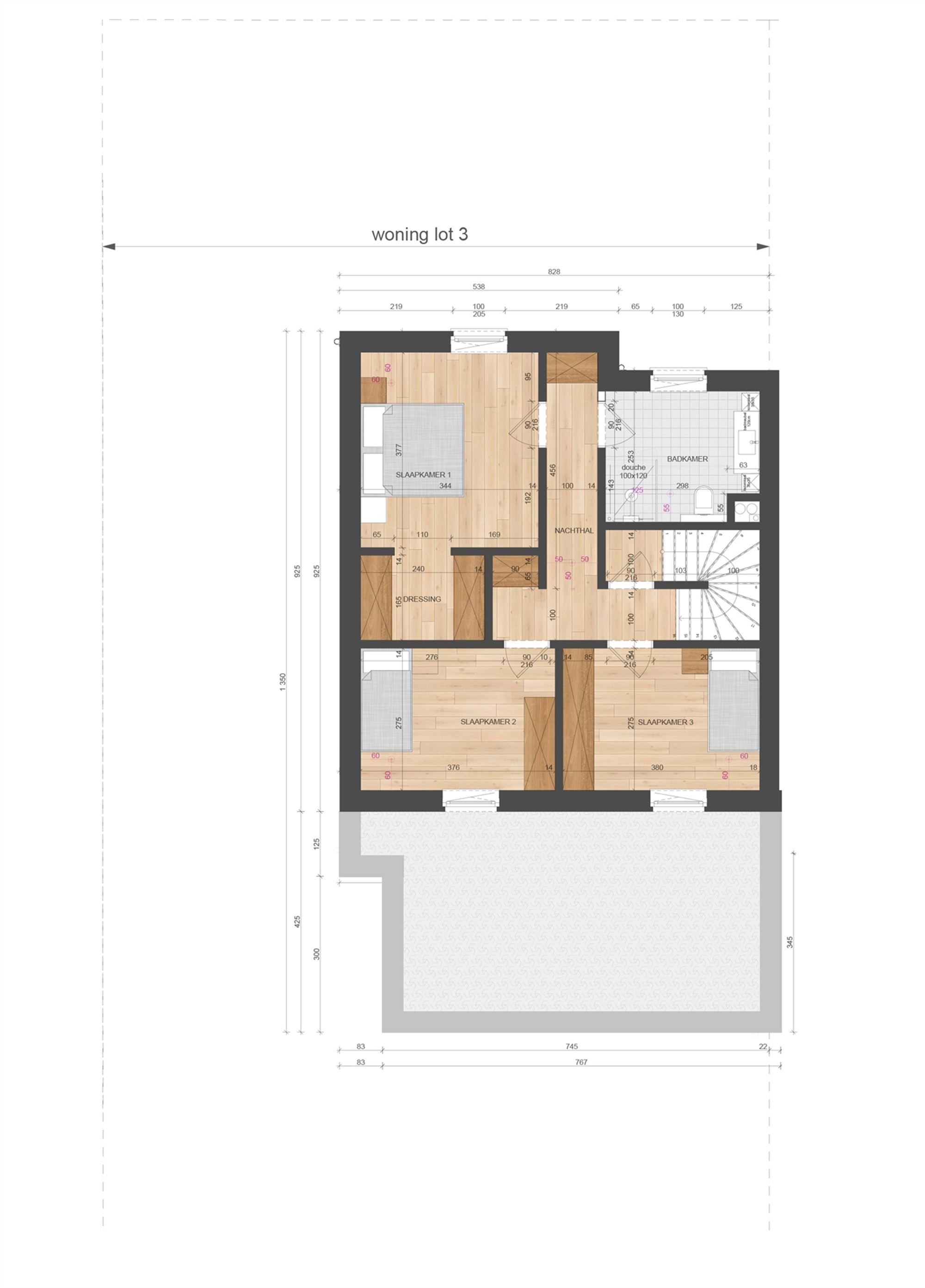 NIEUWBOUWWONING MET 3 SLAAPKAMERS UITERST CENTRAAL DOCH RUSTIG GELEGEN TE ZONHOVEN foto 7