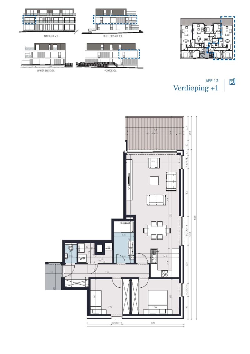 Denderleeuw, Anjelierenlaan - Steenweg - Fase 3 (Anjelierenlaan) - appartementen: Lot 12B/1.3 foto 2