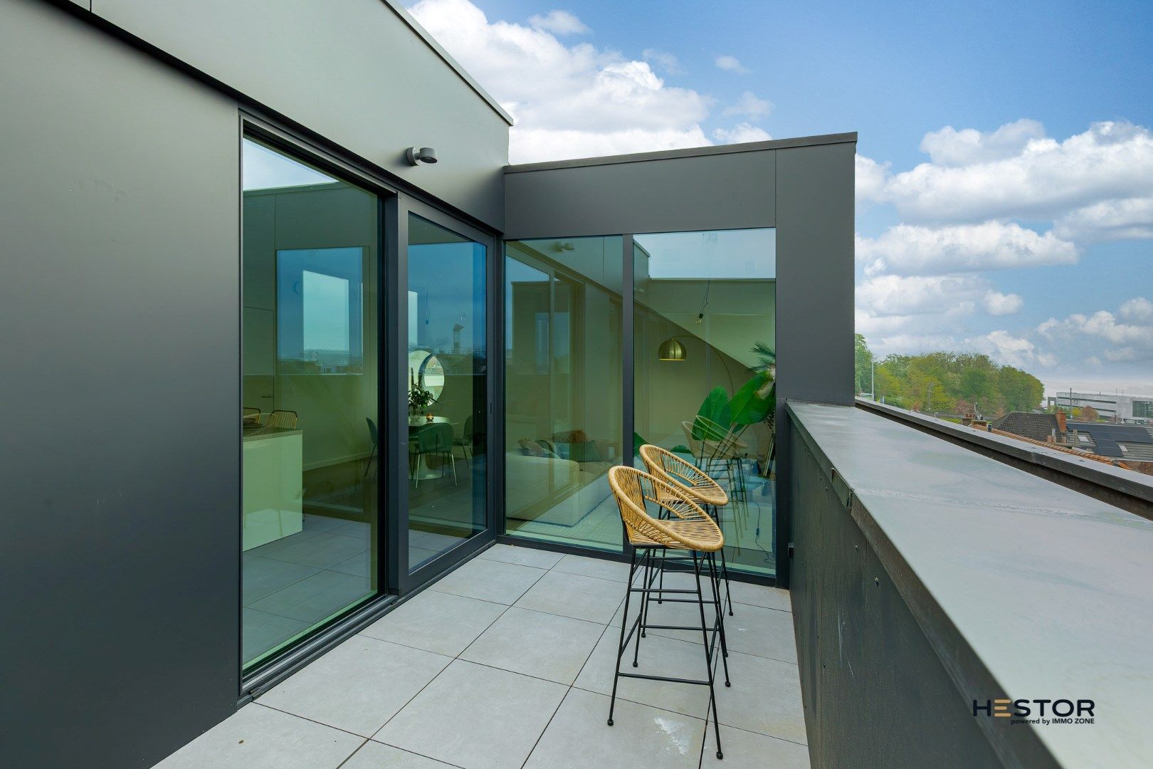 Tweeslaapkamer penthouse met zich op de Schelde foto 8