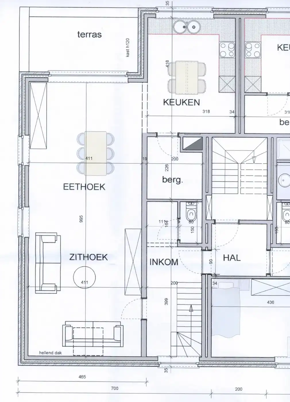 RUIM DUPLEX APPARTEMENT MET TERRAS EN GARAGE foto 10