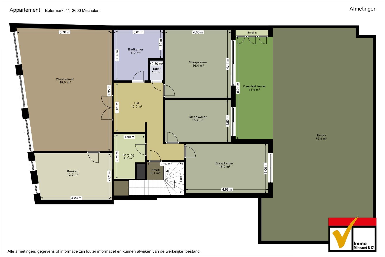 ZEER RUIM APPARTEMENT OP TOPLOCATIE foto 3