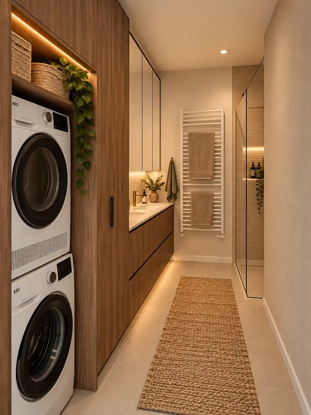 Luxueus en modern afgewerkt gelijkvloers appartement met tuin en 1 slaapkamer. foto 15