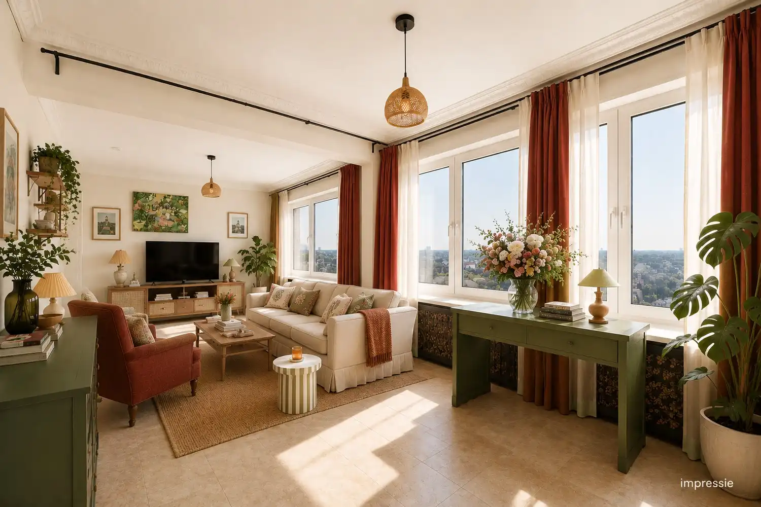 Ruim 2-slaapkamerappartement met prachtig uitzicht in Berchem foto 6