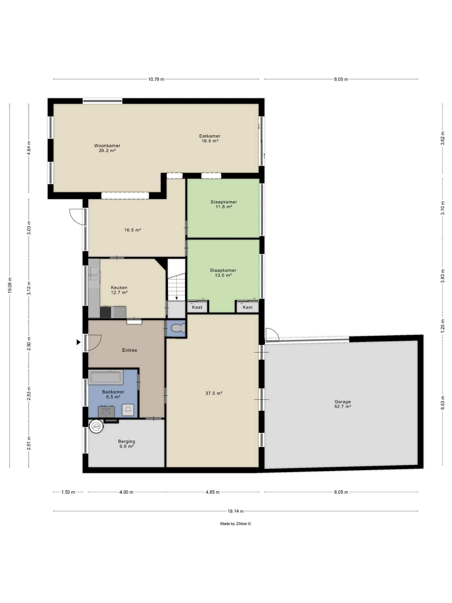 GELIJKVLOERSE WONING OP MOOI PERCEEL 34,38 ARE ( OF 67,39 ARE ) foto 31