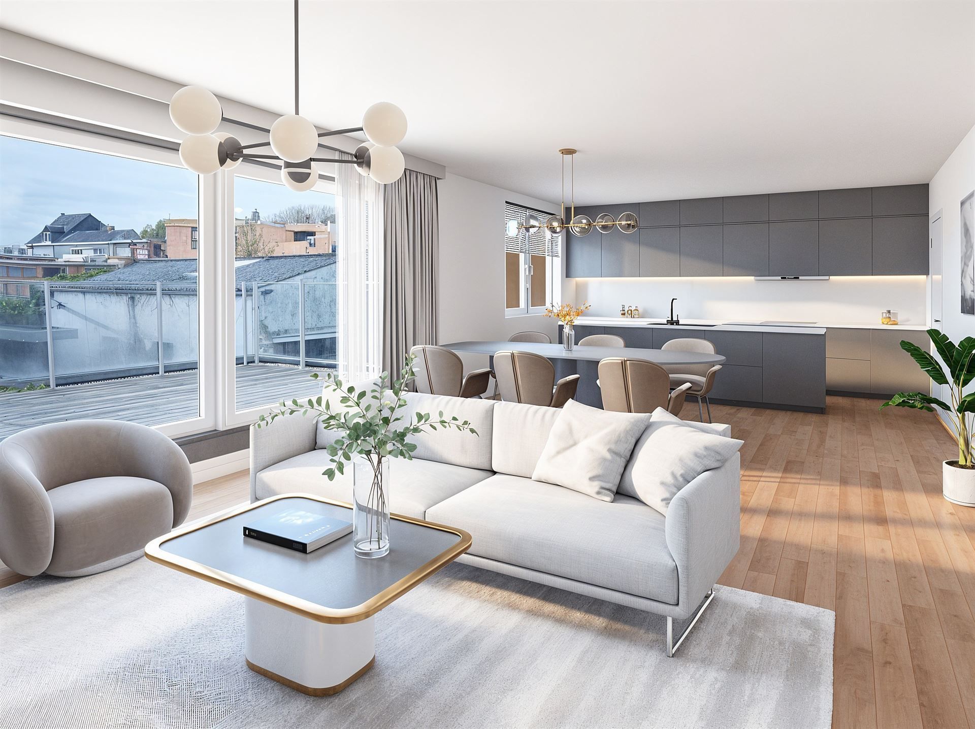 Appartement 1ste verdieping, 3 slaapkamers, ruim terras foto 4