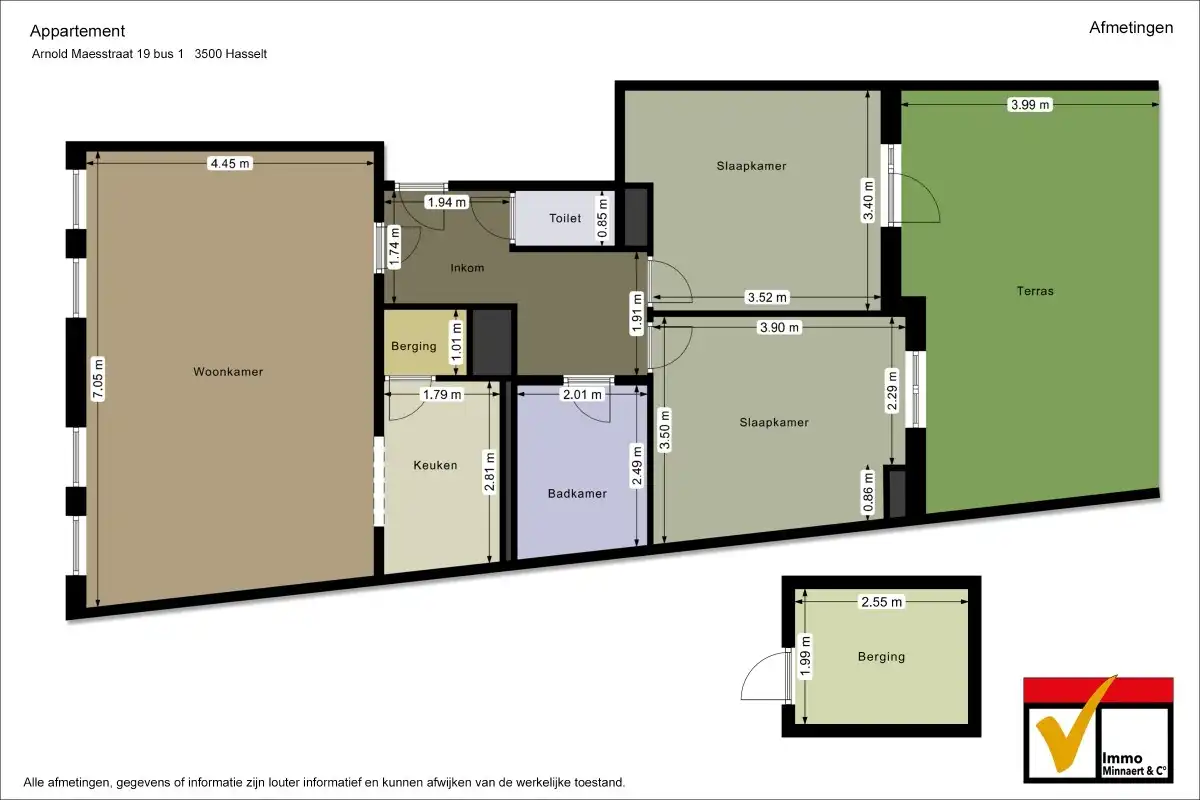 Appartement gelegen te Arnold Maesstraat 19 , 3500 Hasselt foto 7
