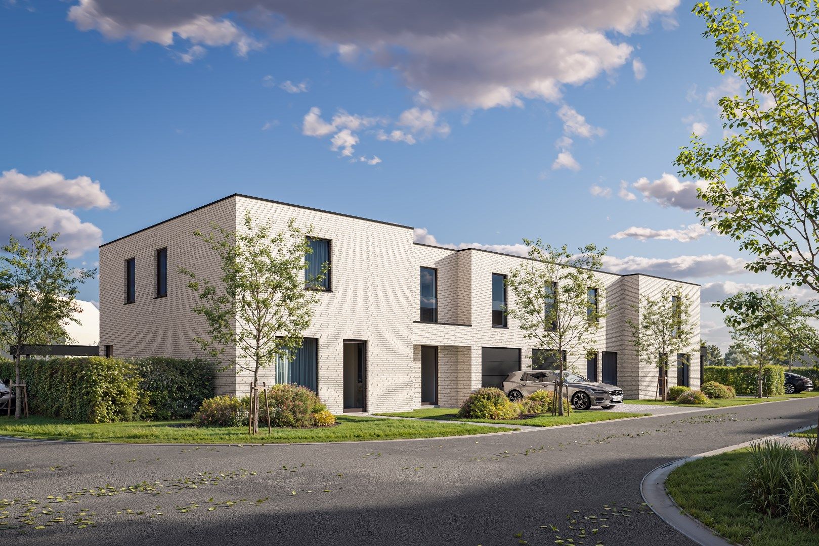 Moderne & energiezuinige halfopen nieuwbouwwoning in Waregem foto {{pictureIndex}}