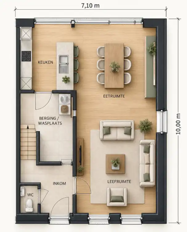 TE KOOP in GAVERE aan de Liefkenswegel 8 lot 1 (rechter lot) foto 2