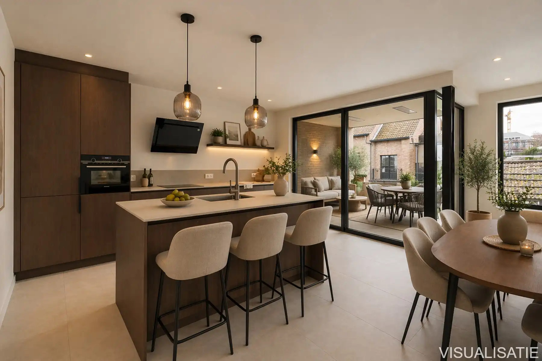 De Tram A2.3 - Appartement op de 2de verdieping van 85m² met 2 slaapkamers en terras. foto 3