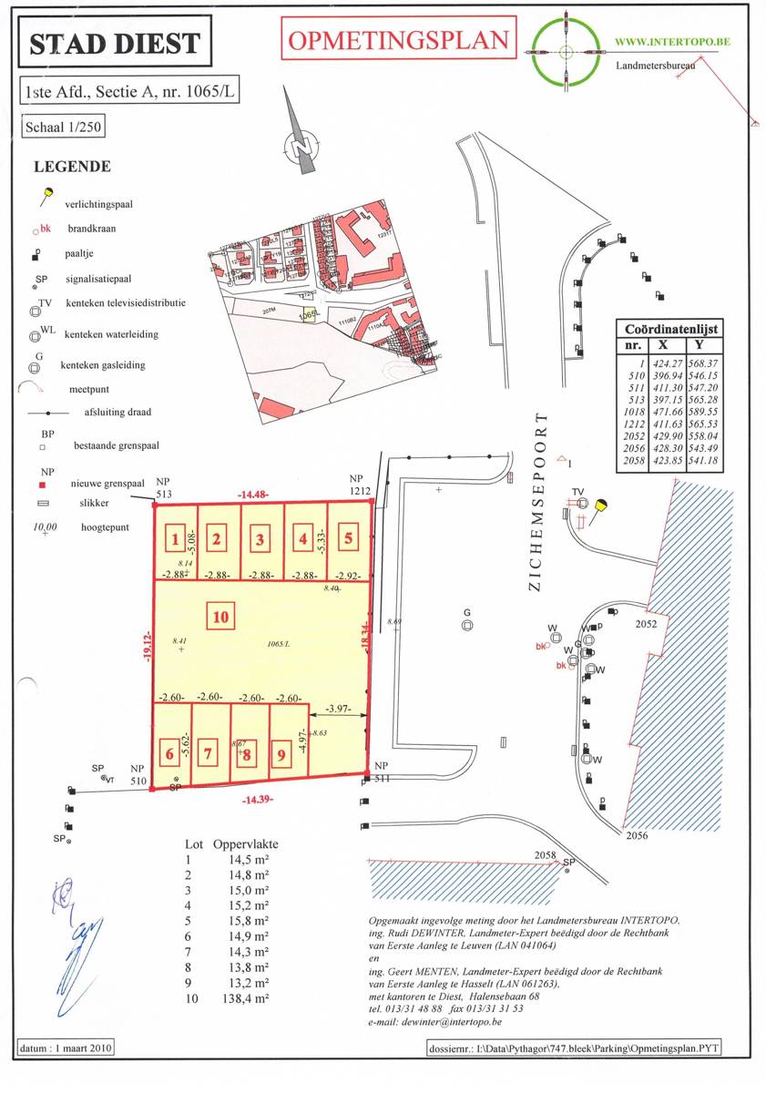 Autostaanplaats buiten, centrum Diest foto 4