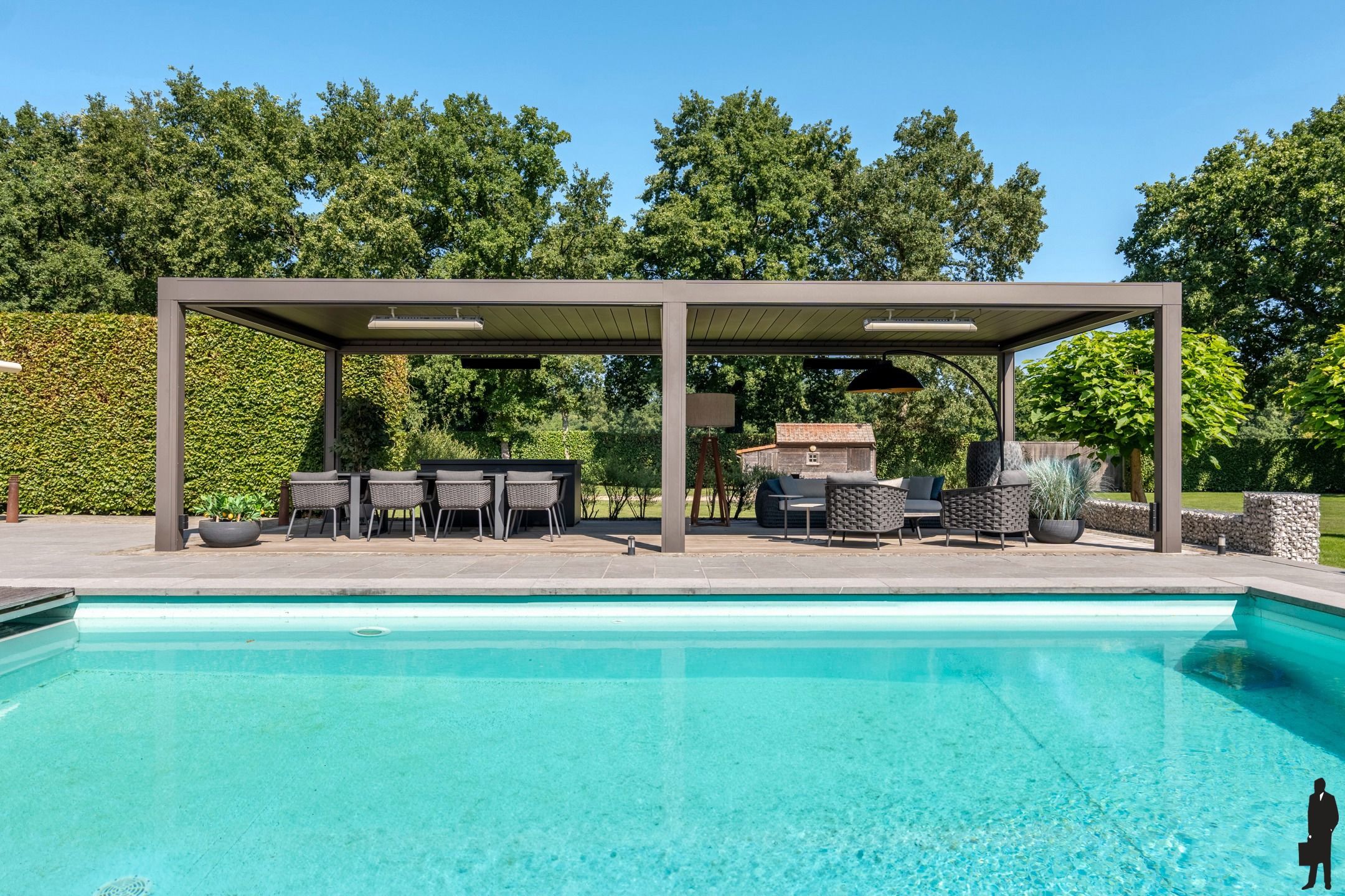 Uitzonderlijk gelegen, recente villa op domein van ca. 2ha  foto 9