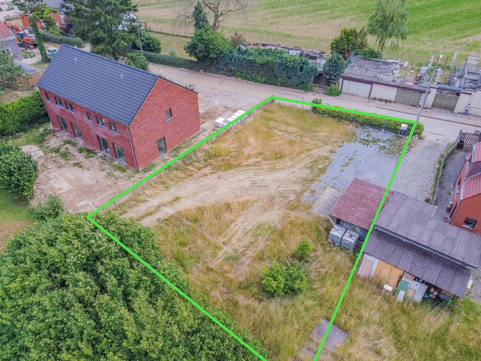 Perceel bouwgrond voor open bebouwing van 5a 11ca foto 4