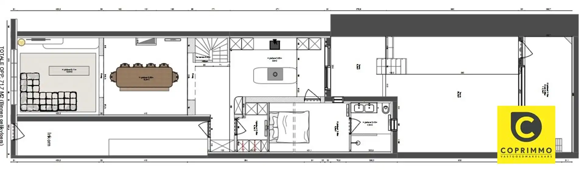 Te renoveren souterrain met stadskoer, achterhuis en garage op 't Zuid! foto 9