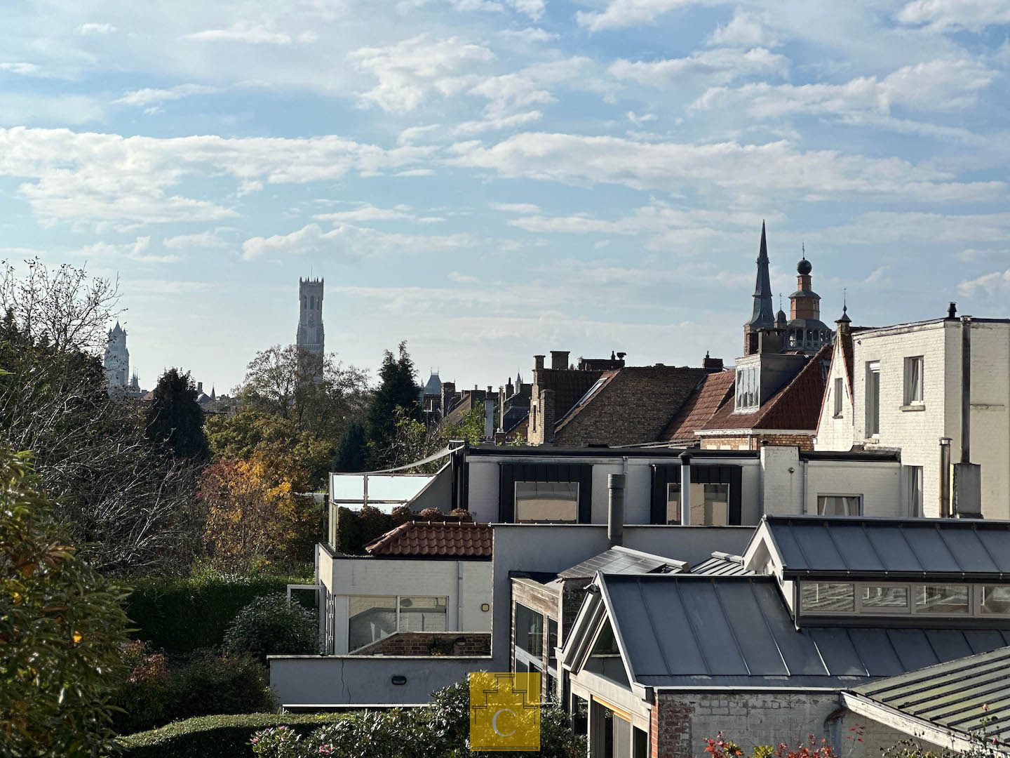 riante stadsvilla in Knokse stijl met grote garage, diverse terrassen en sublieme tuin, zicht op de Molens en alle Brugse torens, grondoppervlakte 655 m2 foto 37